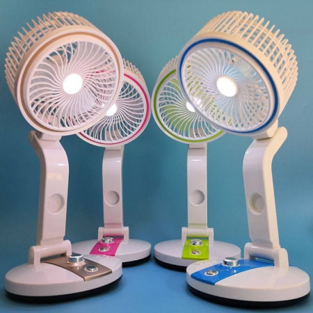 Rechargeable Multifunction Folding Fan With LED Light - LR Fan
