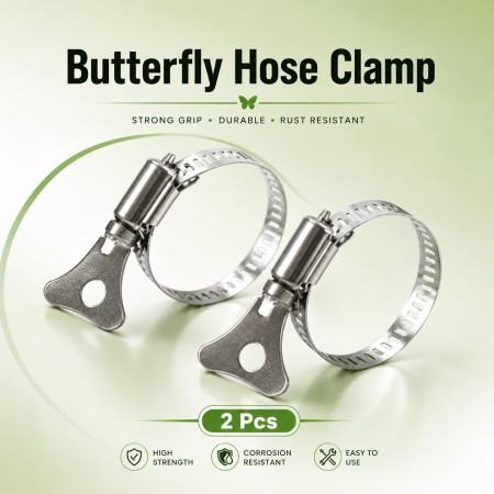 Butterfly Hose Clamp (2 pcs)