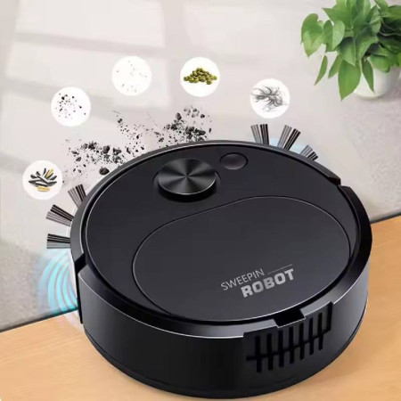 3in1 Robot Vacuum Cleaner Wet Dry Sweeping & Mopping for Household & Outdoor Use Electric Power Source